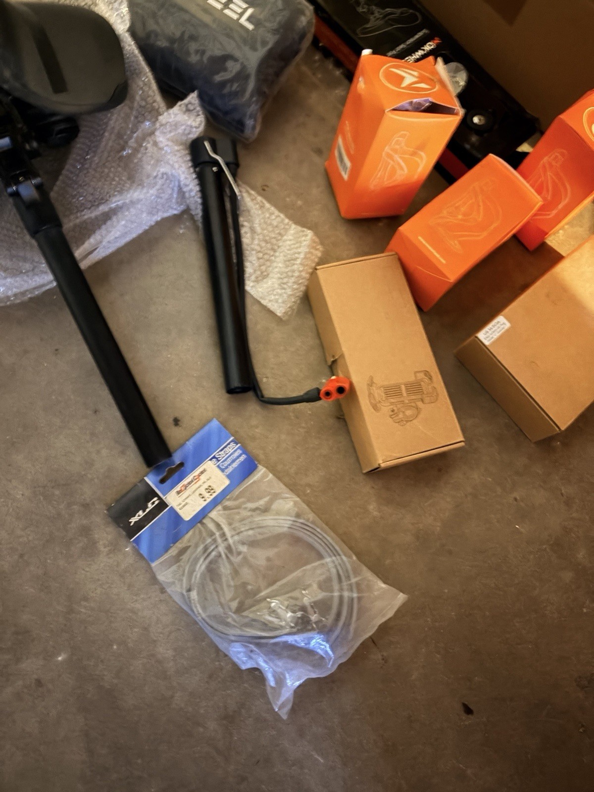 Mixed Lot MOKWHEEL E-Bike / New PARTS, Seats, Rod, Baskets, Cover, Holders More
