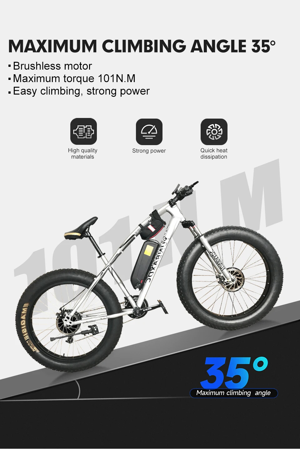 72V 3000W Rear Rotate Hub Motor Wheel Dropout 170mm for E-bike Conversion Kit