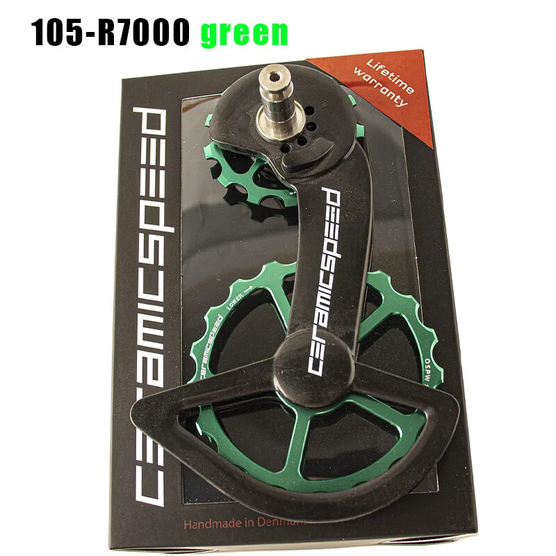 Road Bike Carbon Fiber Ceramics Bearing Guide Wheel Rear Pulley Rear Derailleurs