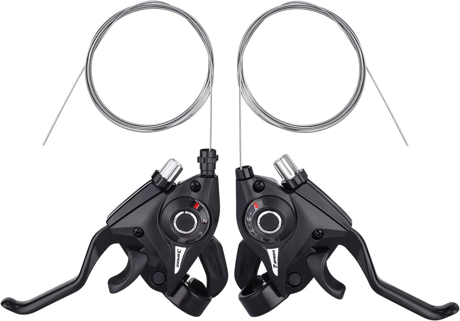 Ergonomic 3×7 21 Speed Brake Shifter Set with Shift Cable for Easy Install