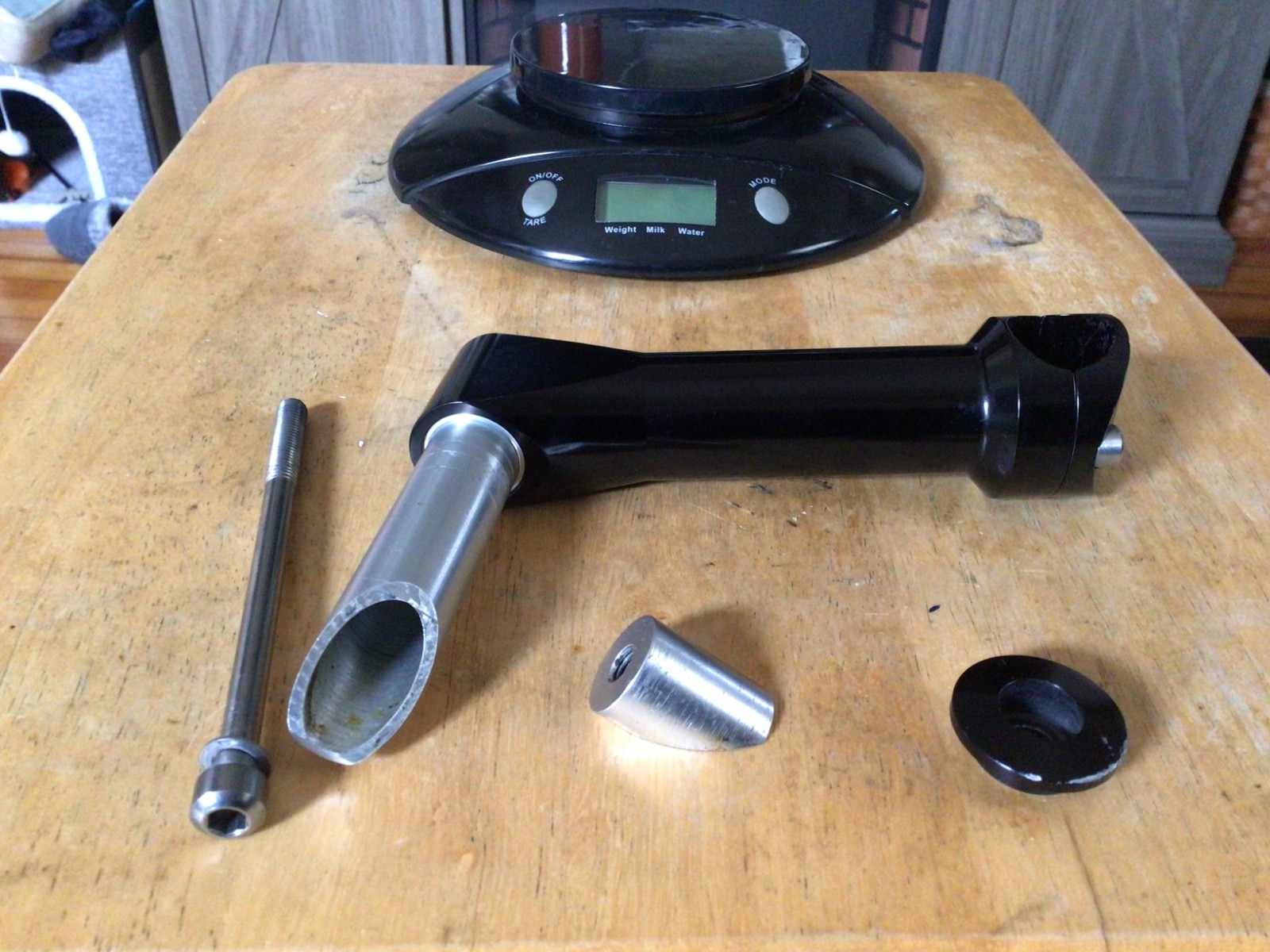 Ringle Quill Stem 1” x 130mm billet, MTB Kooka Ritchey 22.2 titanium bolt 258g