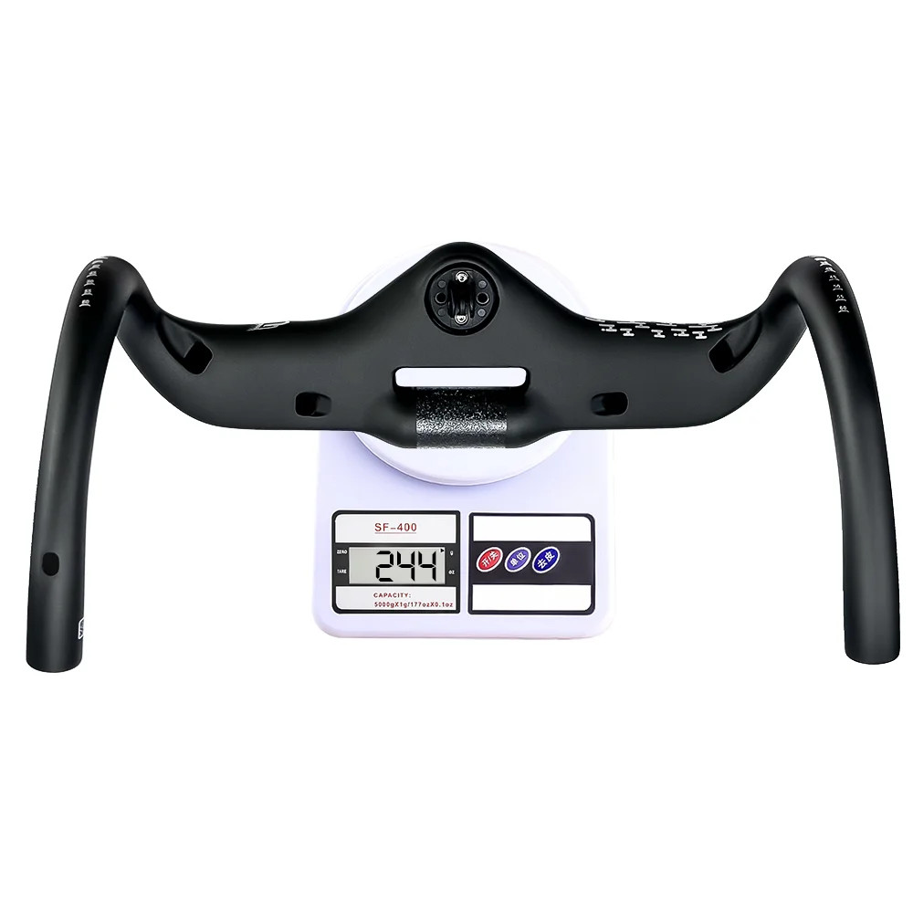 All Carbon Fiber Road Bicycle Handlebar All Internal Cables 31.8mm 360-460mm