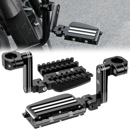 CNC Aluminum Highway Pegs with Expandable Heel 4.72″Lx4.30″Wx4.33″H Black