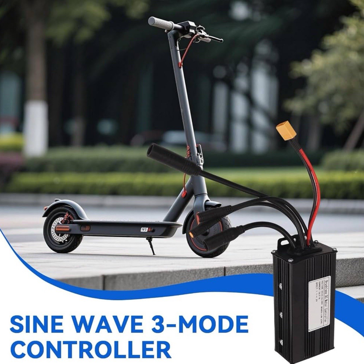 Electric Bike Controller 24V 36V 48V Sine Wave 3-Mode Control Box DC Motor