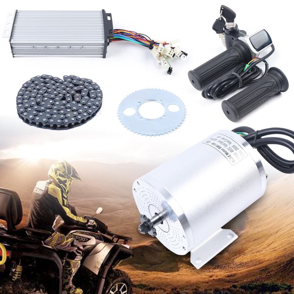 Electric Brushless Motor Kit 48V 2000W DC For E-bike Scooter Bicycle Conversion!