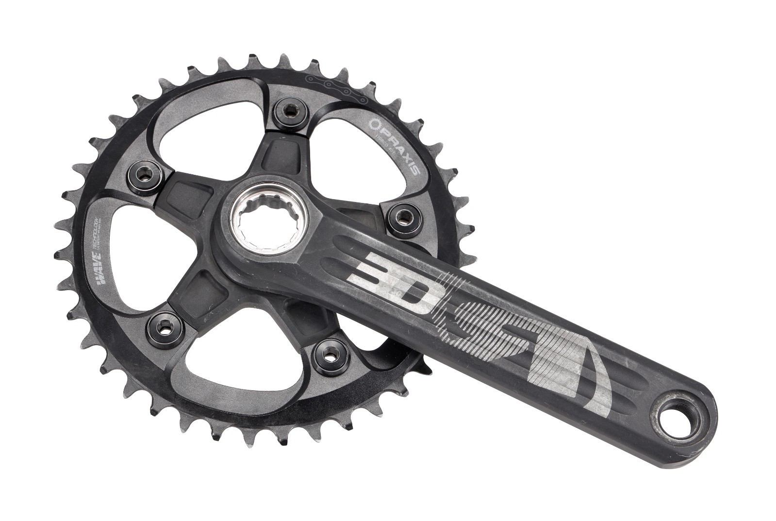 Rotor 3D30 Alloy Gravel Bike Right Crank Arm 1x 12Spd 172.5mm 40T 110BCD Praxis