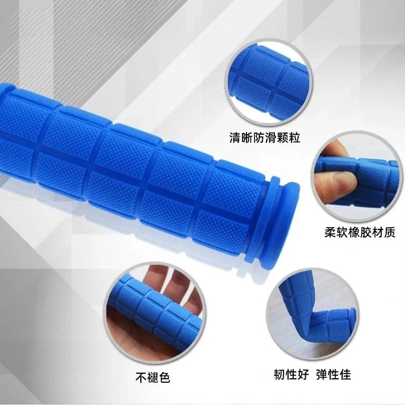 BMX MTB Bike Grips Mountain Bicycle Handlebar Soft Rubber Scooter Non Slip Pair*