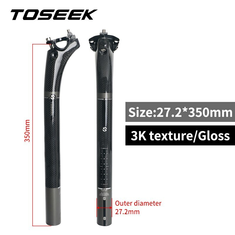 Carbon Seatpost Mtb Offset 20mm Retractable Seat Tube 27.2/30.8/31.6mm Seat Post