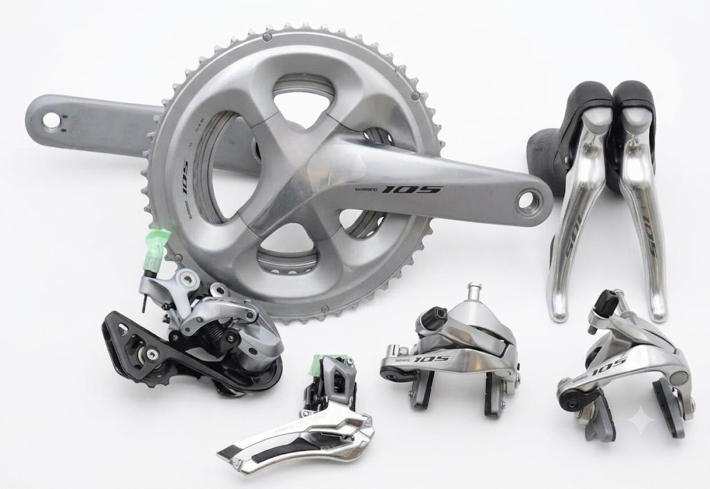 Shimano 105 R7000 Silver Groupset 2×11 Speed Mechanical Rim Brake 170mm Road Kit