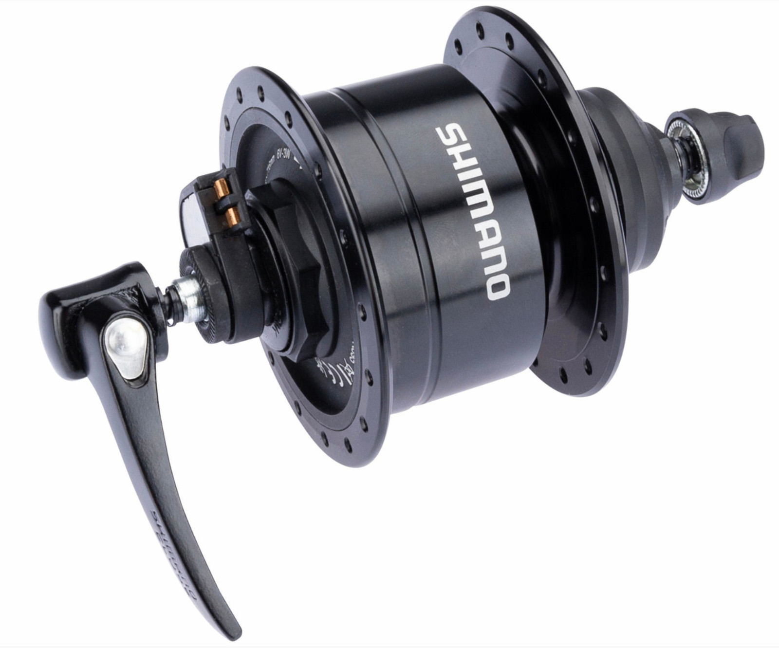 Hub Dynamo Shimano DH3D72 Center Lock Black 36 Hole 6V 3W
