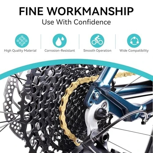 Single/6/7/8/9/10 Speed Bike Chain, Bike Chain for Road Mountain Racing