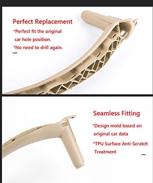 for BMW X5 X6 Door Pull Handle, Inner Interior Door Grab Pull 1PCS Right Beige