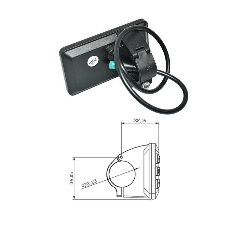 24/36/48/60V Electric Bike Ebike Accessories Controller G51 LCD Display 5Pin