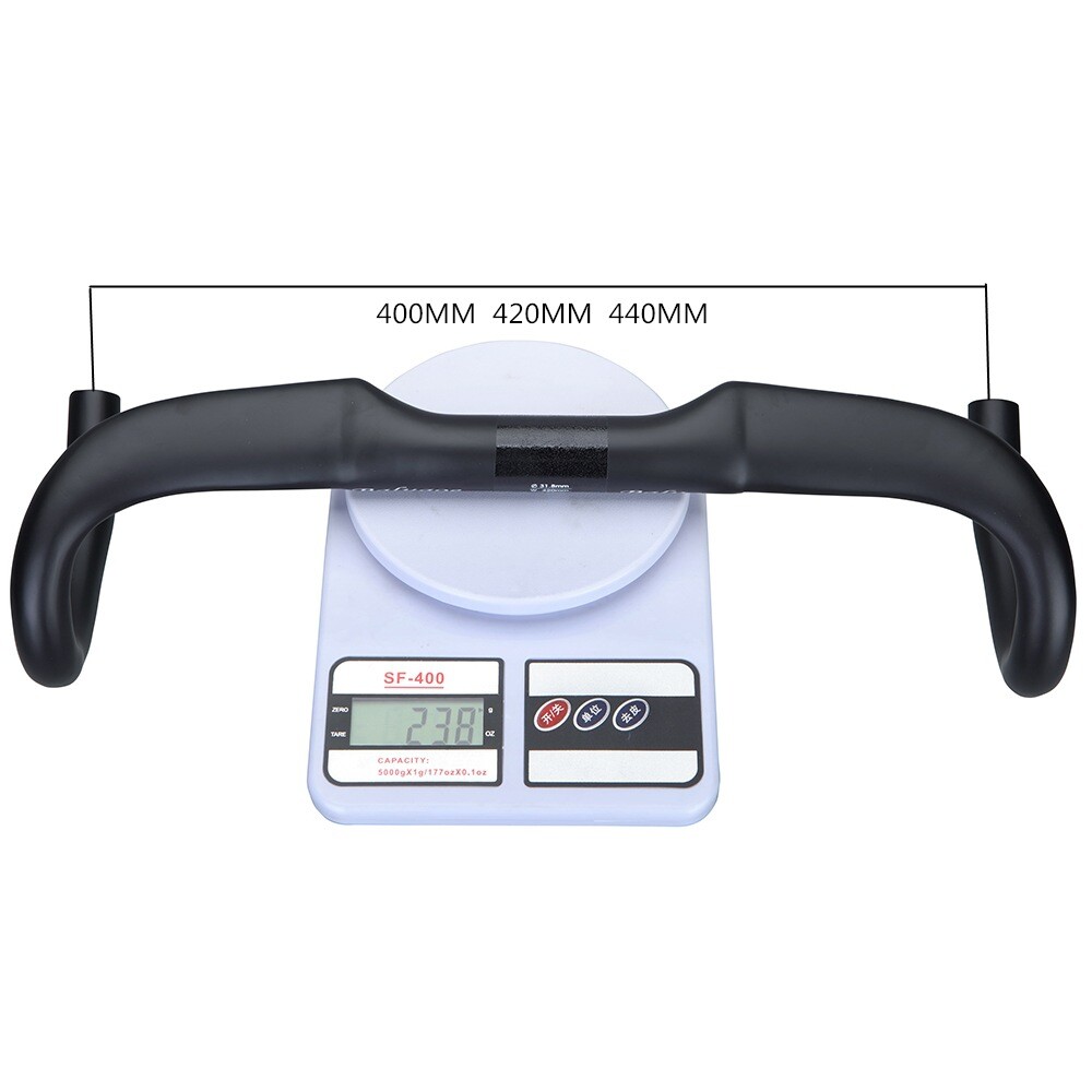 Full Carbon Bicycle Handlebar External Cable Road Bike Drop Bar 31.8*400/420/440