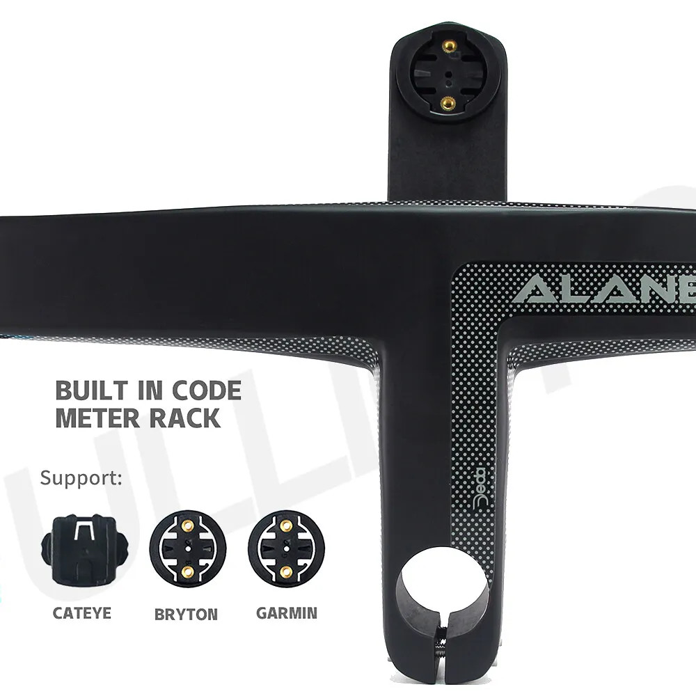 Carbon Road Integrated Handlebar 28.6mm Drop Handlebars with Computer Holder