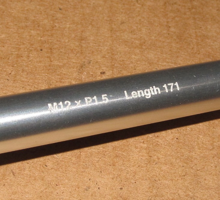 Shimano SM-AX56 Thru Axle – 12 x 171 mm, Rear Hub Quick-Release INCOMPLETE