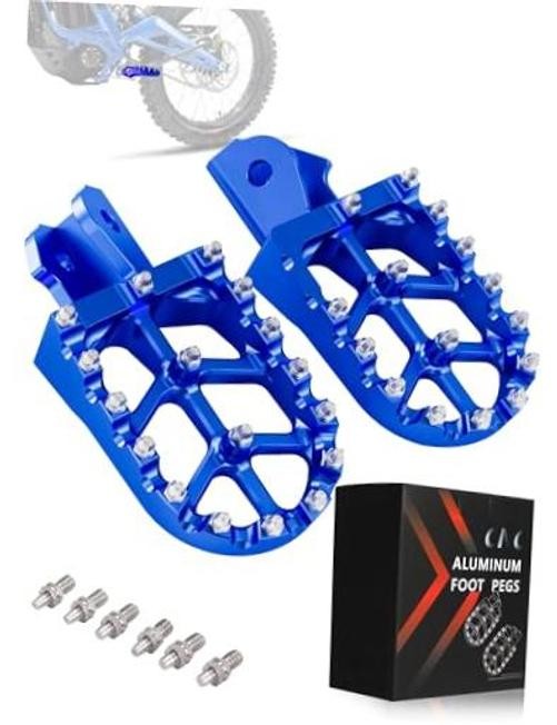 Dirt Bike Foot Pegs,7075 Aluminum CNC Pedals Rests for Surron Light Bee X blue