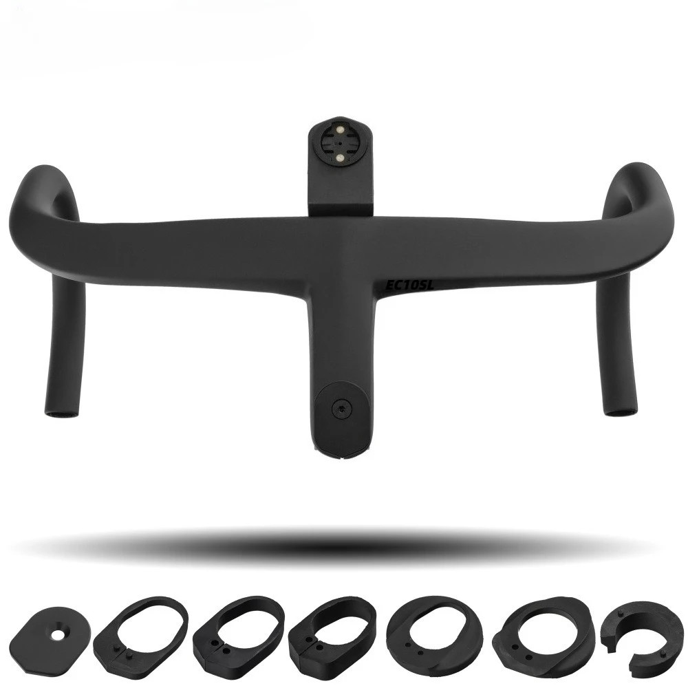 Carbon Integrated Road Bike Drop Bar with Internal and External Cable Routing