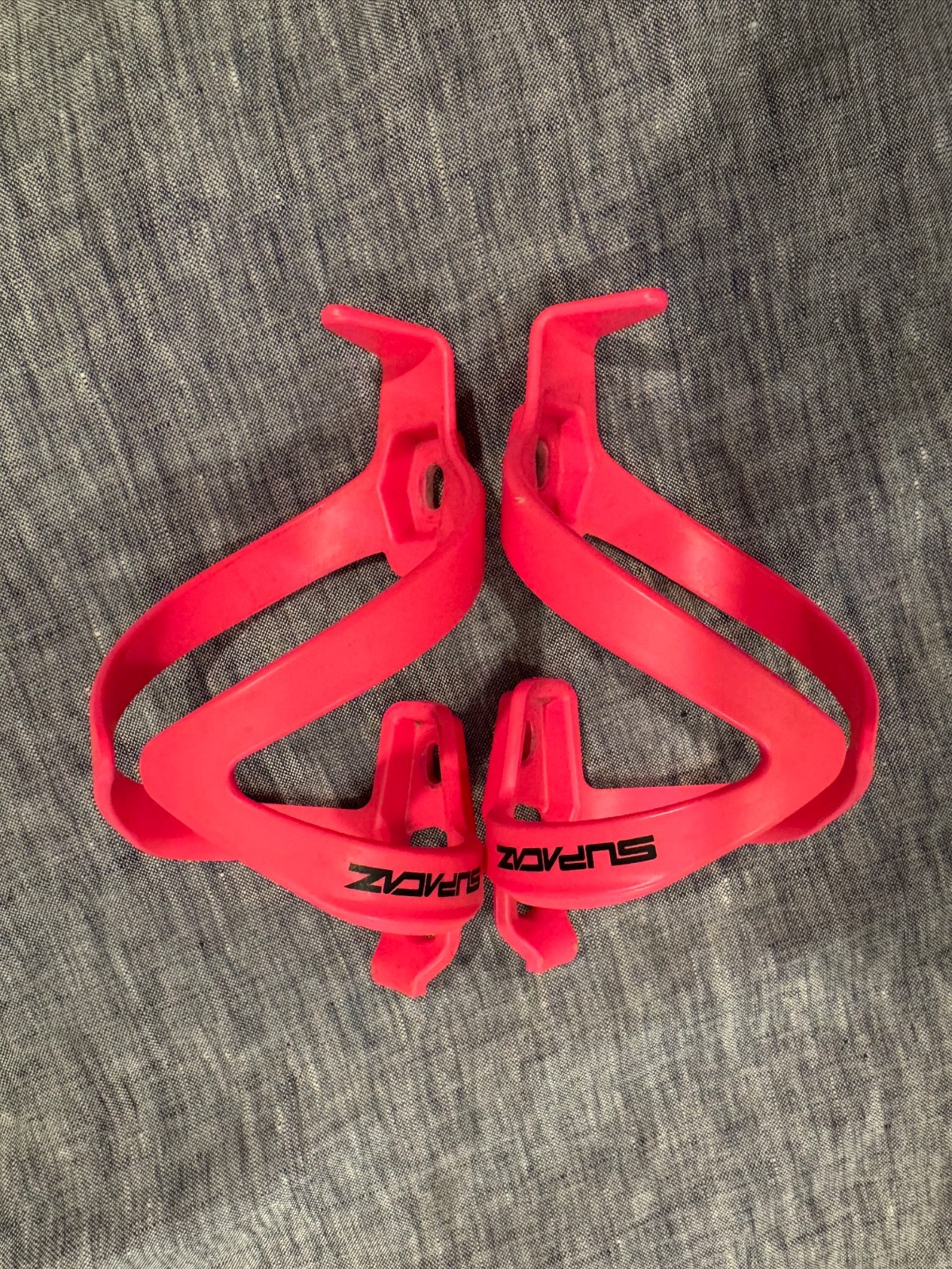 Set of 2 Supacaz Fly Cage Poly Neon Pink – Cycling Water Bottle Cage Holder