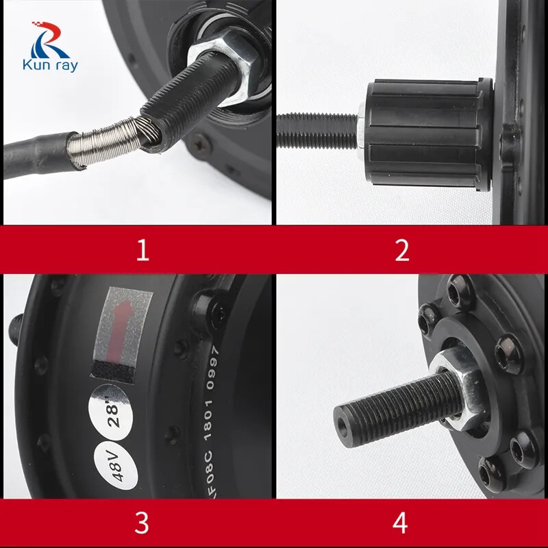 24V 36V 48V 250W Brushless Gear Hub Motor for E-bike Rear Cassette Wheel Motor