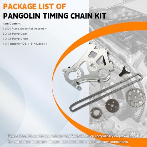 Oil Pump Guide Chain Gear for N51 N52 N54 528 530 X3 X4 X5 N52 N55 3.0 2.5