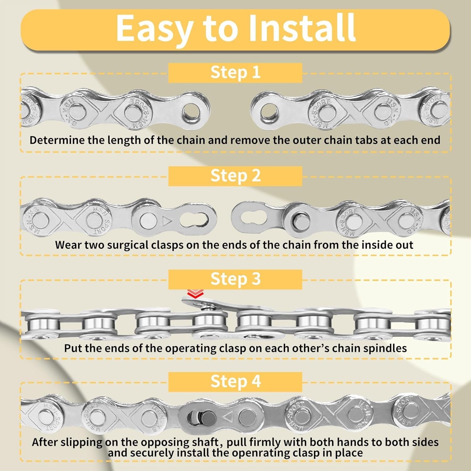Alloy Steel Bike Chain 9/18/27 Speed for MTB and Road Bikes with Quick Link