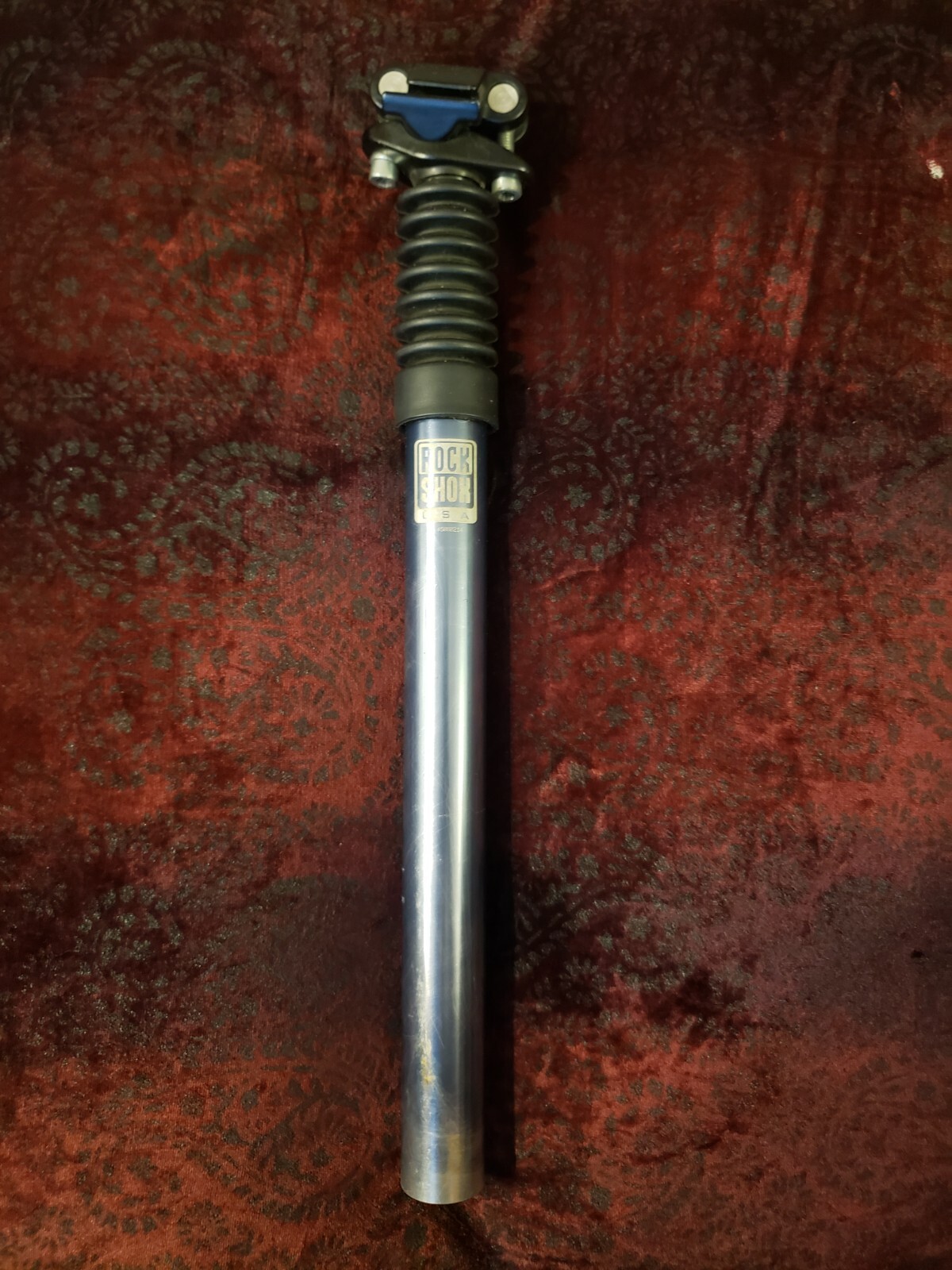Vintage Rock Shox Suspension Seatpost 27.2mm X 340mm Micro Adjustible Grey