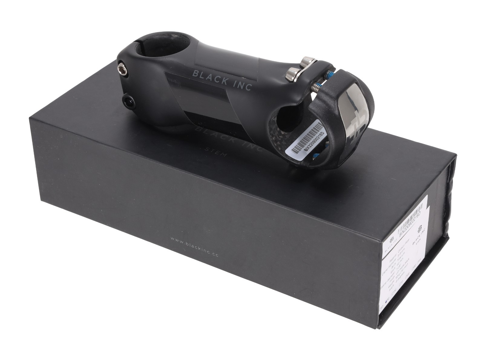 Black Inc Carbon Road Bike Stem 31.8 x 90mm -6º Ti Bolts UD Matte Finish IN BOX
