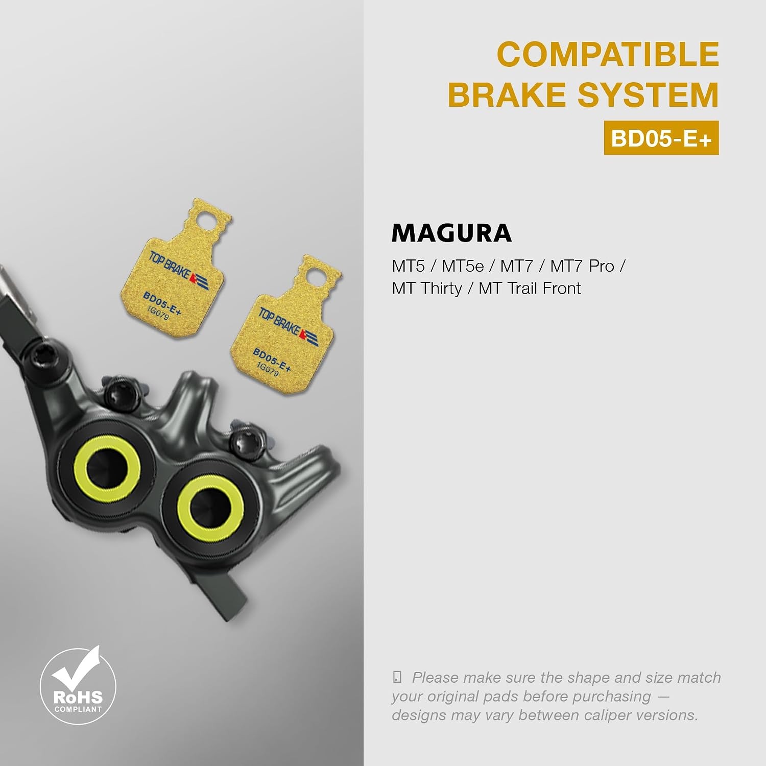 Magura MT5 MT5e MT7 MT7 Pro Disc Bike Brake Pads Compatible for MTB Brake System