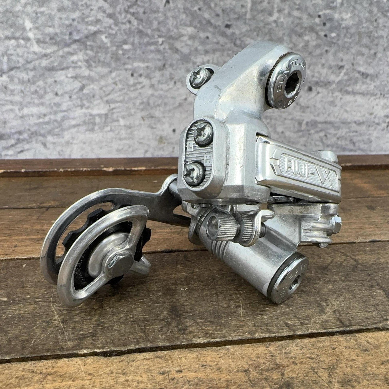 Vintage SunTour Fuji VX Rear Derailleur Long Cage Hanger Silver Japan Road Bike