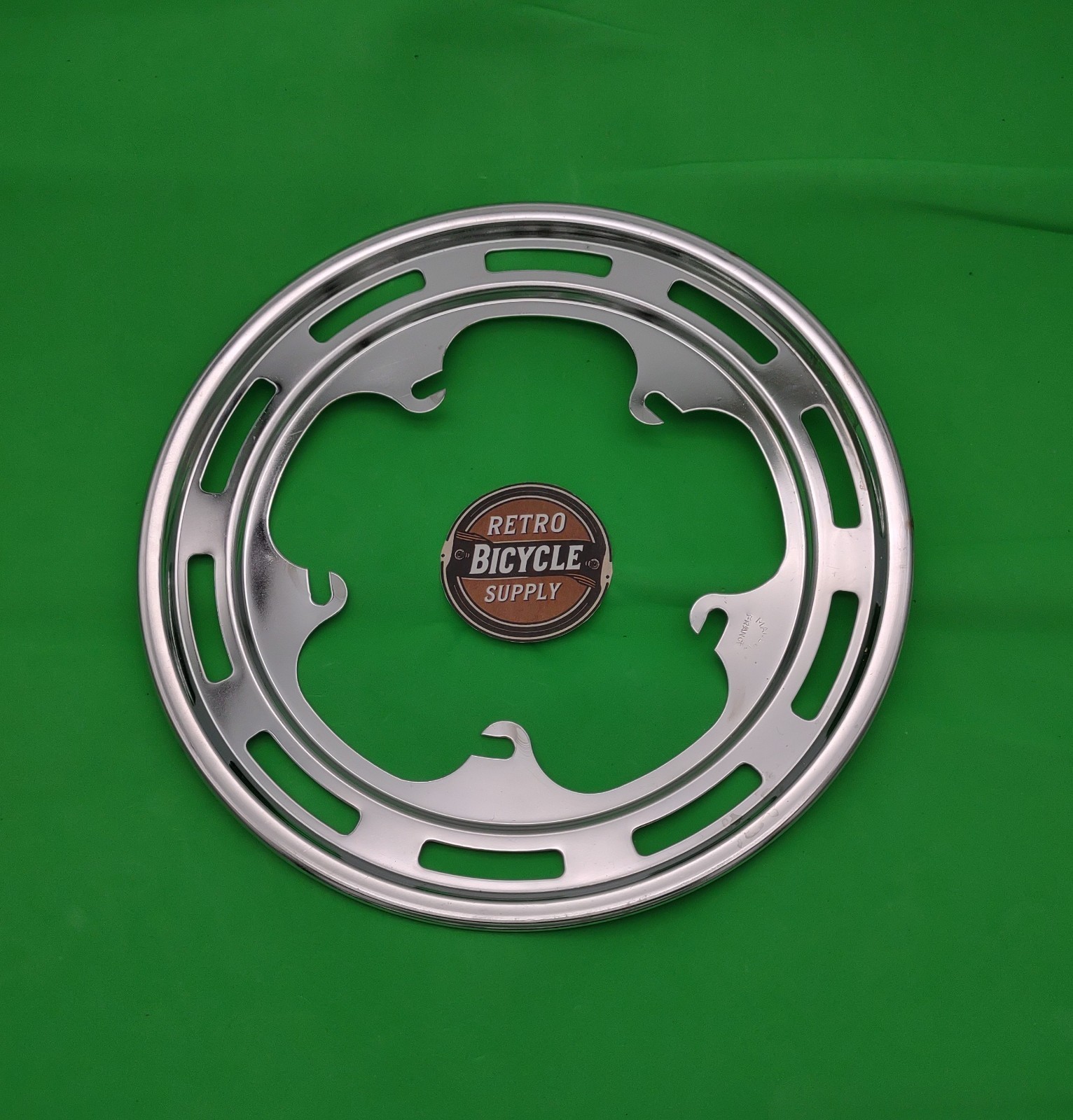 Nervar Road Bike Crank Crankset Chainring Guard Five Arm 128 BCD Chrome