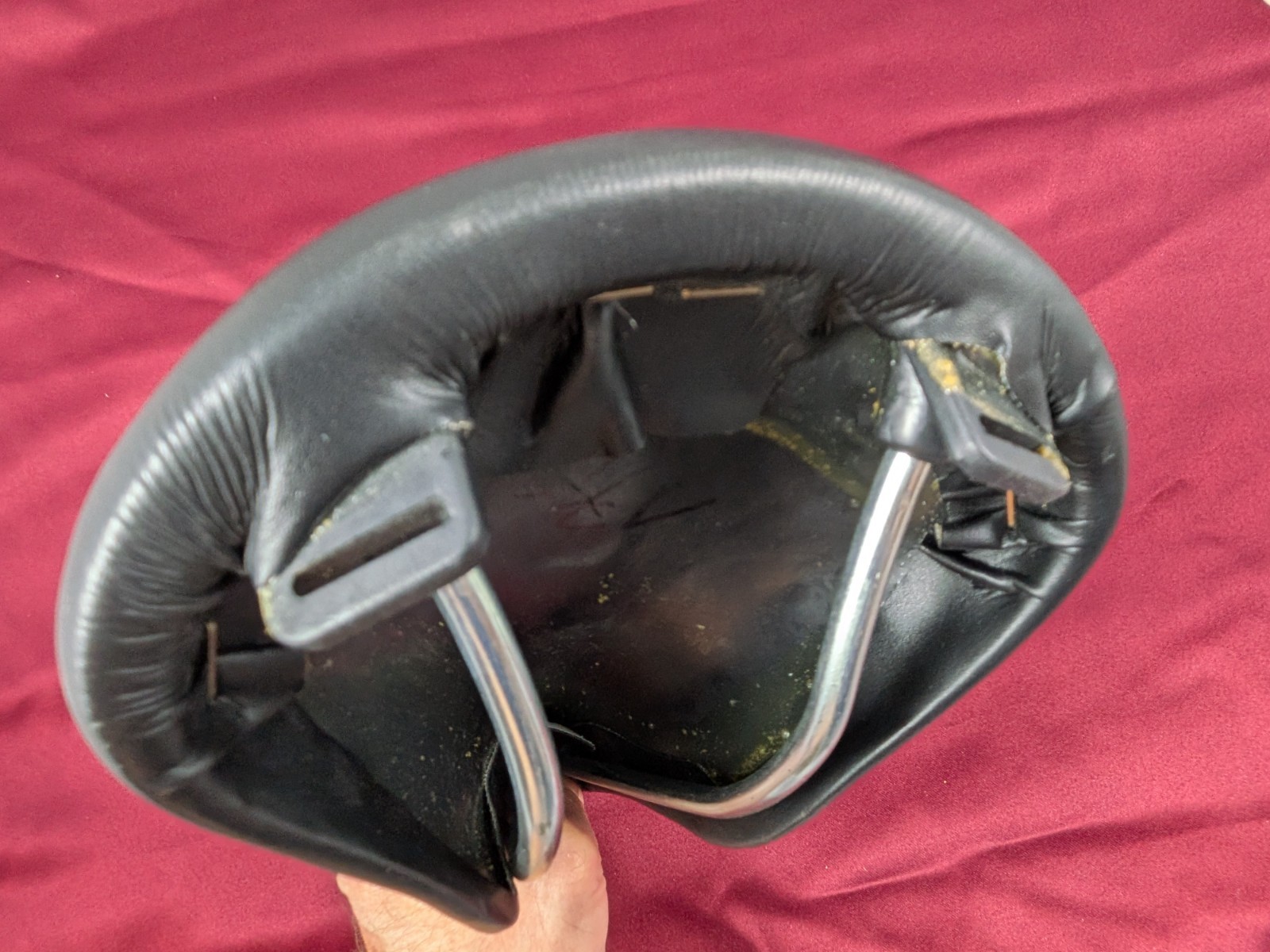 Selle Italia TI Leather Bicycle Saddle 27x16cm Foam Cushion SA25 CLEAN!