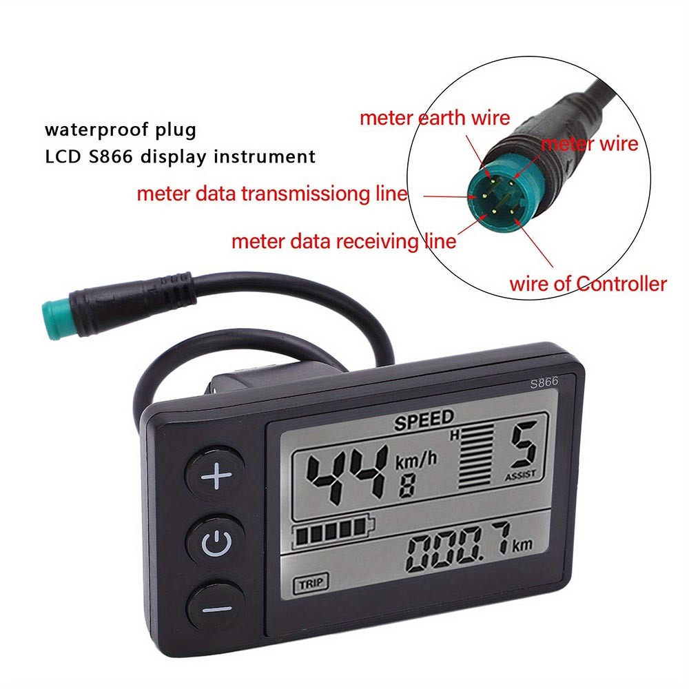 Durable Dustproof Modern Tech-Savvy Efficient Electric Bicycle Lcd Display Meter