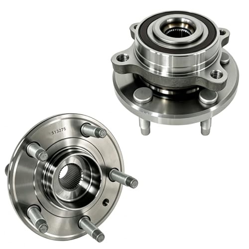 (2 Pack),Front Wheel Bearing and Hub Assembly,Precision Machined Steel 513275