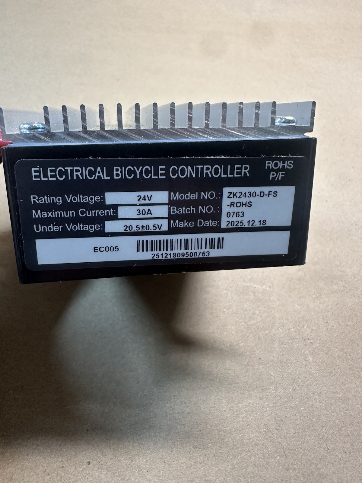 24V Electric Bicycle Controller 2K2430-D-FS 30A New
