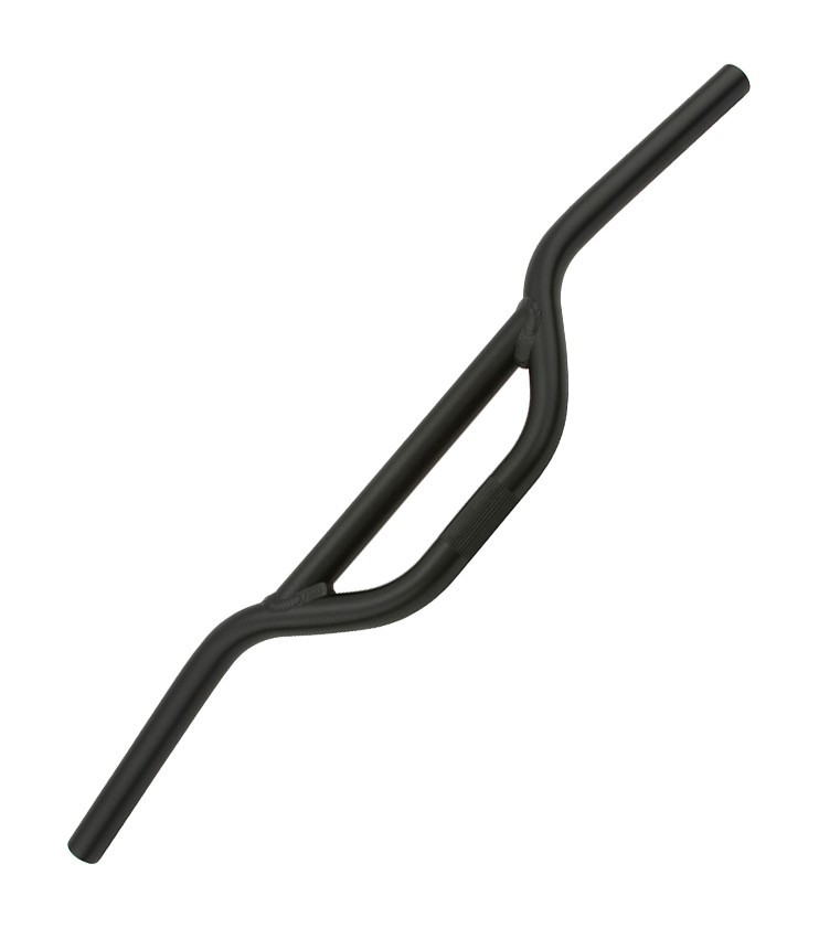 Black MX Style Bicycle Handlebar 22.2mm Clamp 3” Rise Alloy Bike Handlebar.