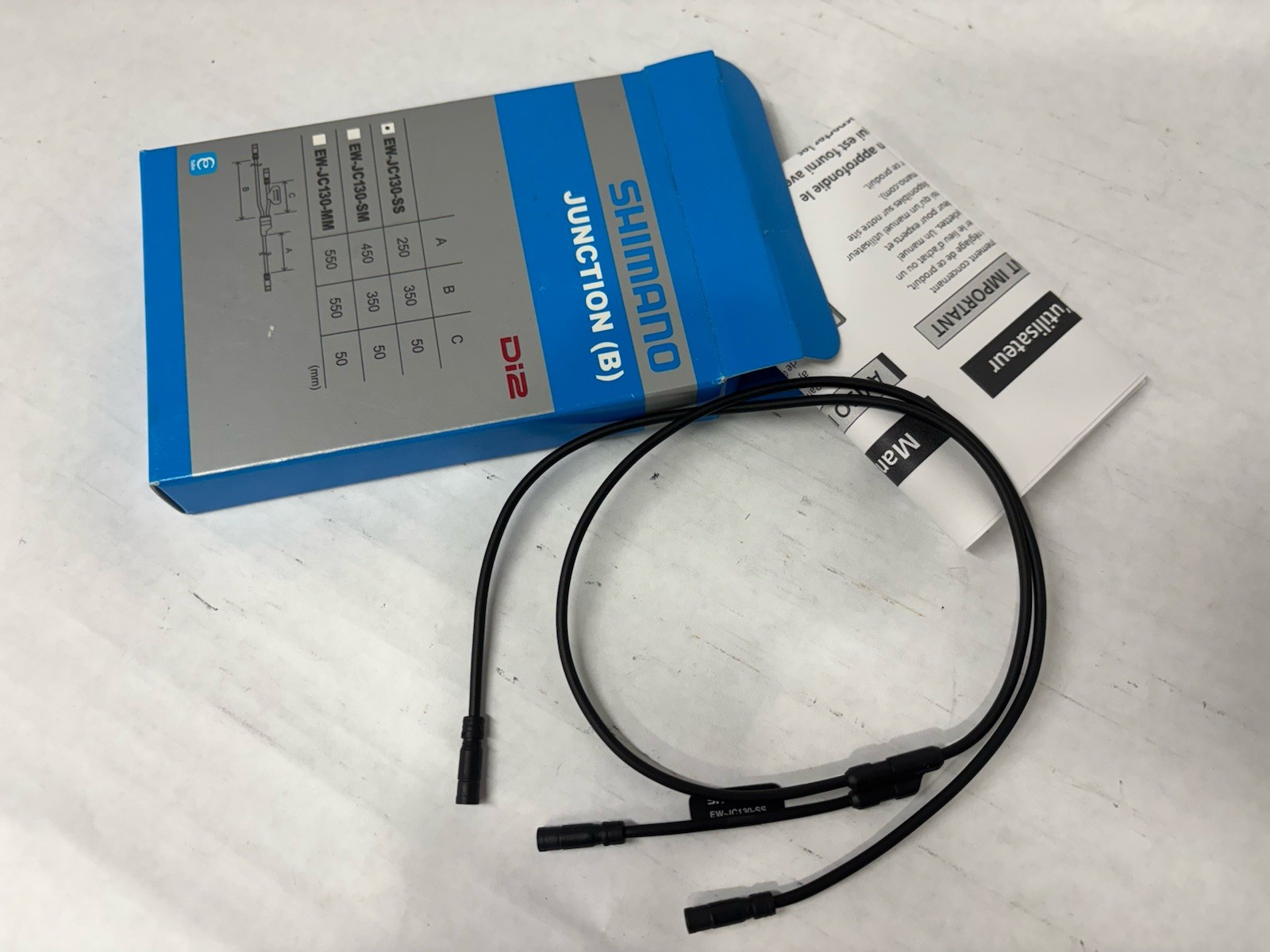 New Shimano Di2 Junction (B) Cable Wire EW-JC130-SS 250/350/50(mm)