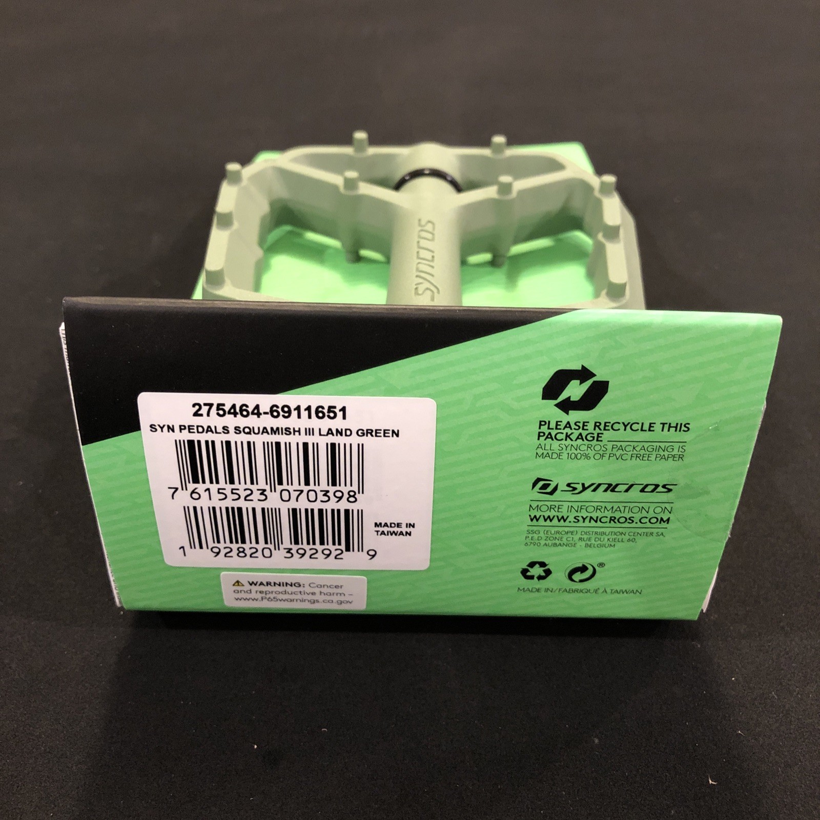 Syncros Squamish III Composite Flat Pedals Large Land Green