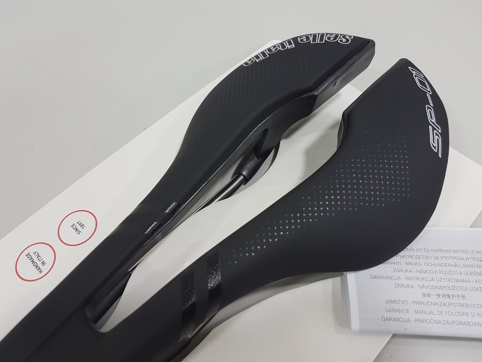 Selle Italia SP-01 Superflow L3 TI 316 Tube Ø7mm Rail Bicycle Saddle Black