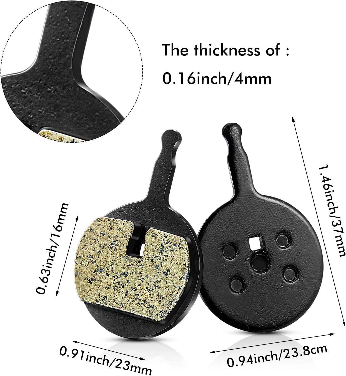 4 Pair Resin Disc Brake Pads for Avid BB5 & Promax – Quality & Reliability