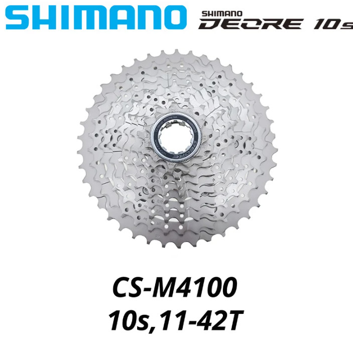 SHIMANO DEORE M4100 Cassette 10 Speed Sprocket for MTB Bike 11-42/46T Flywheel