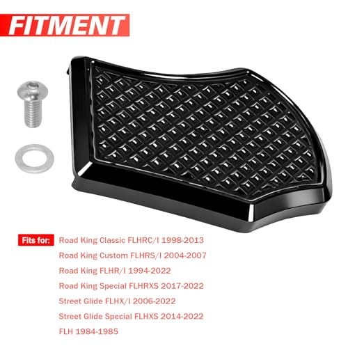 Foot Peg Pad Brake Pedal for Harley Touring Road King Road Glide Street Black