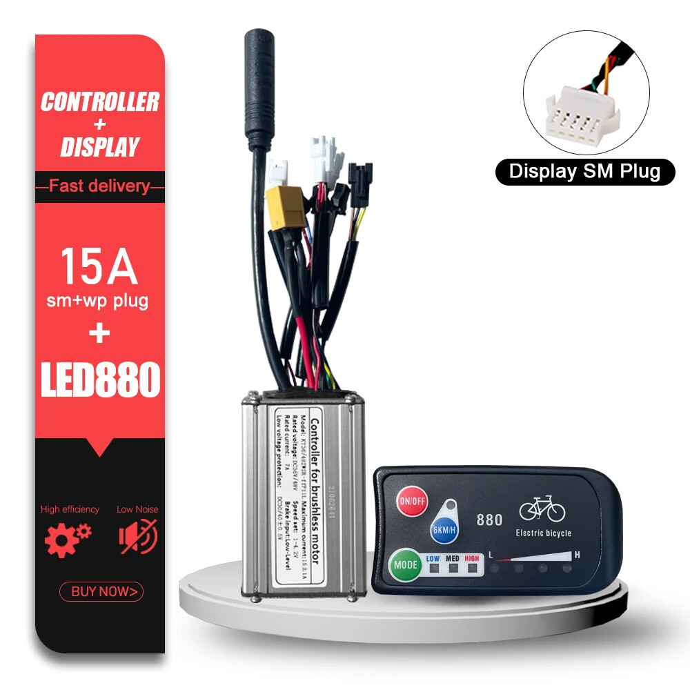 KT Electric Bike Sinewave Controller 36V48V 15A/17A/22A/25A/30A with LCD Display