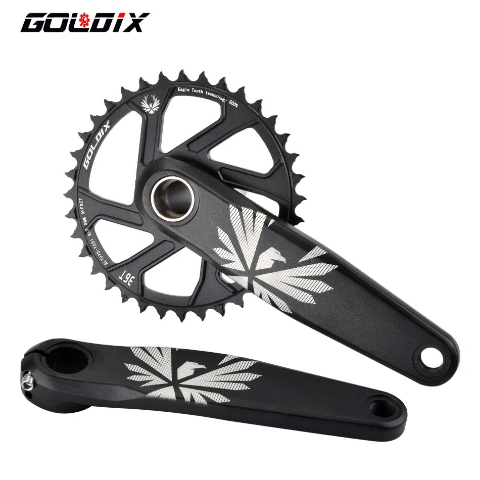 MTB Crankset 170/175mm 30T-38T Direct Mount 0mm Offset Bike Crank Alloy