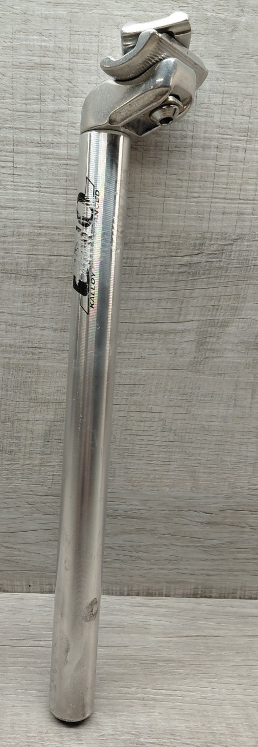 Vintage Kalloy Uno Alloy Advanced Seatpost 26.8 mm Silver 350mm MTB Bike