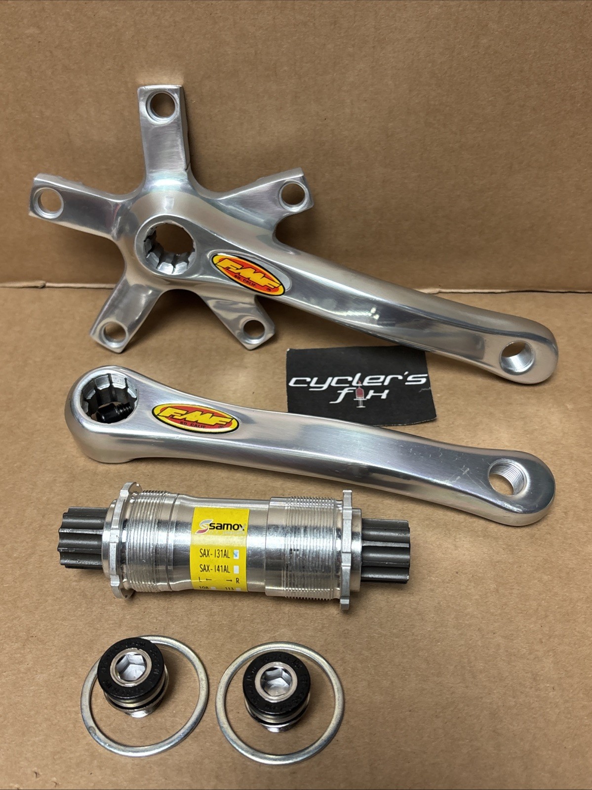NOS FMF 155mm Pro Stroke Crank Set Isis Spline 110 BCD Mini Bmx Shimano Race w/