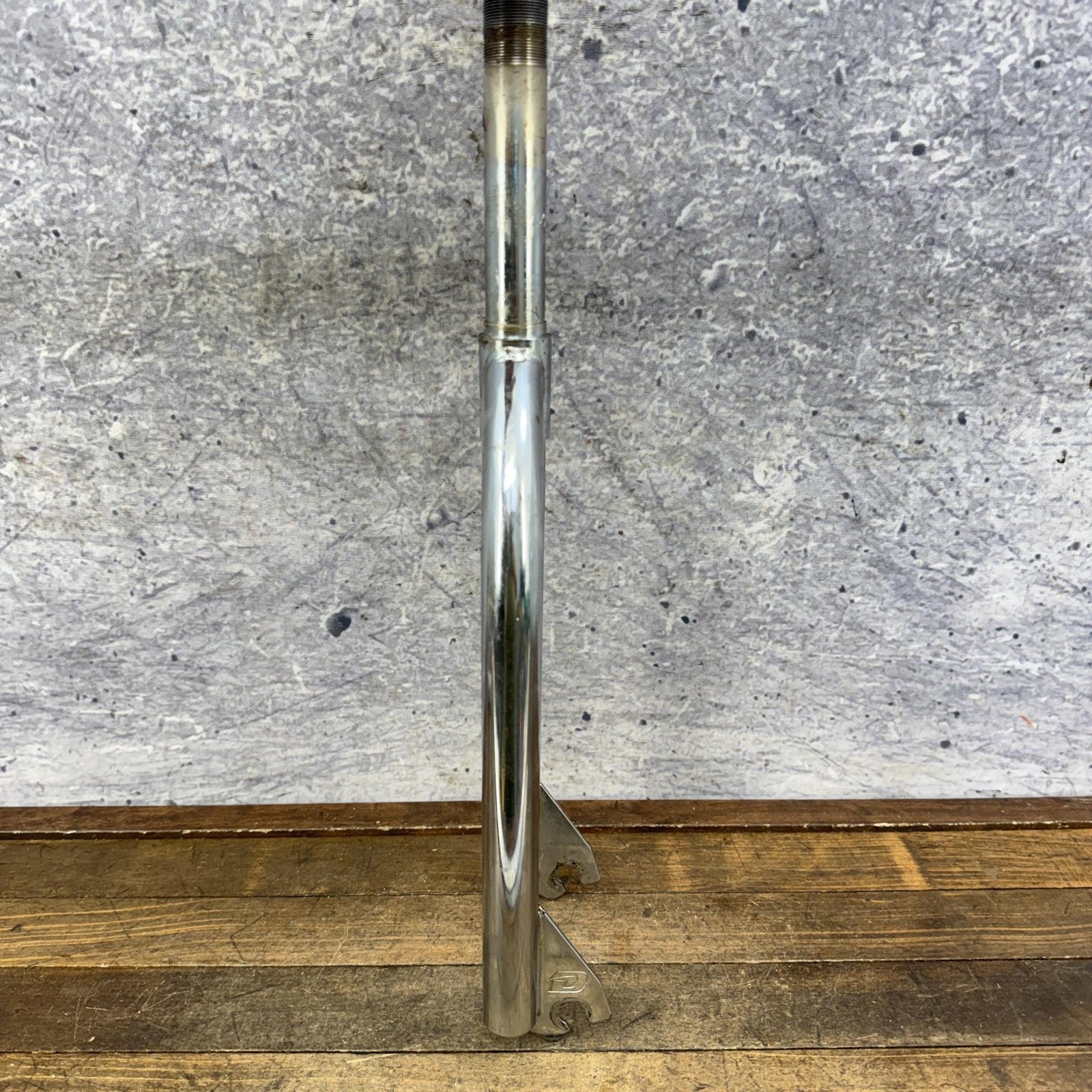 Vintage Dyno Akisu BMX Fork 1 In Threaded 20in Chrome Old School 92 1992