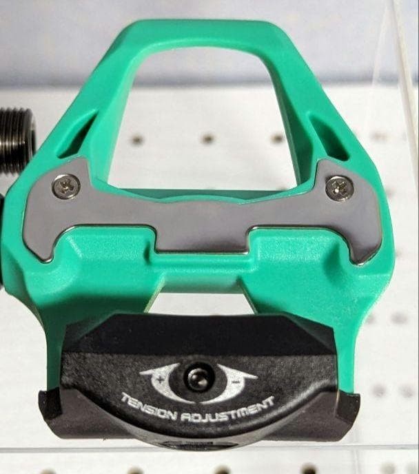 Racework SPD-SL Binding Pedals Green Celeste Pair Unique Design Road Bike