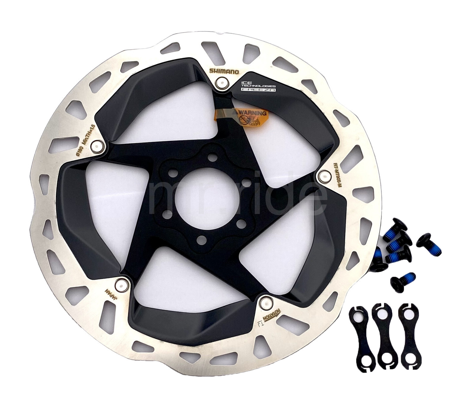 NEW Shimano RT-MT905 6-Bolt Bike Disc Brake Rotor 180mm, ICE TECH FREEZA