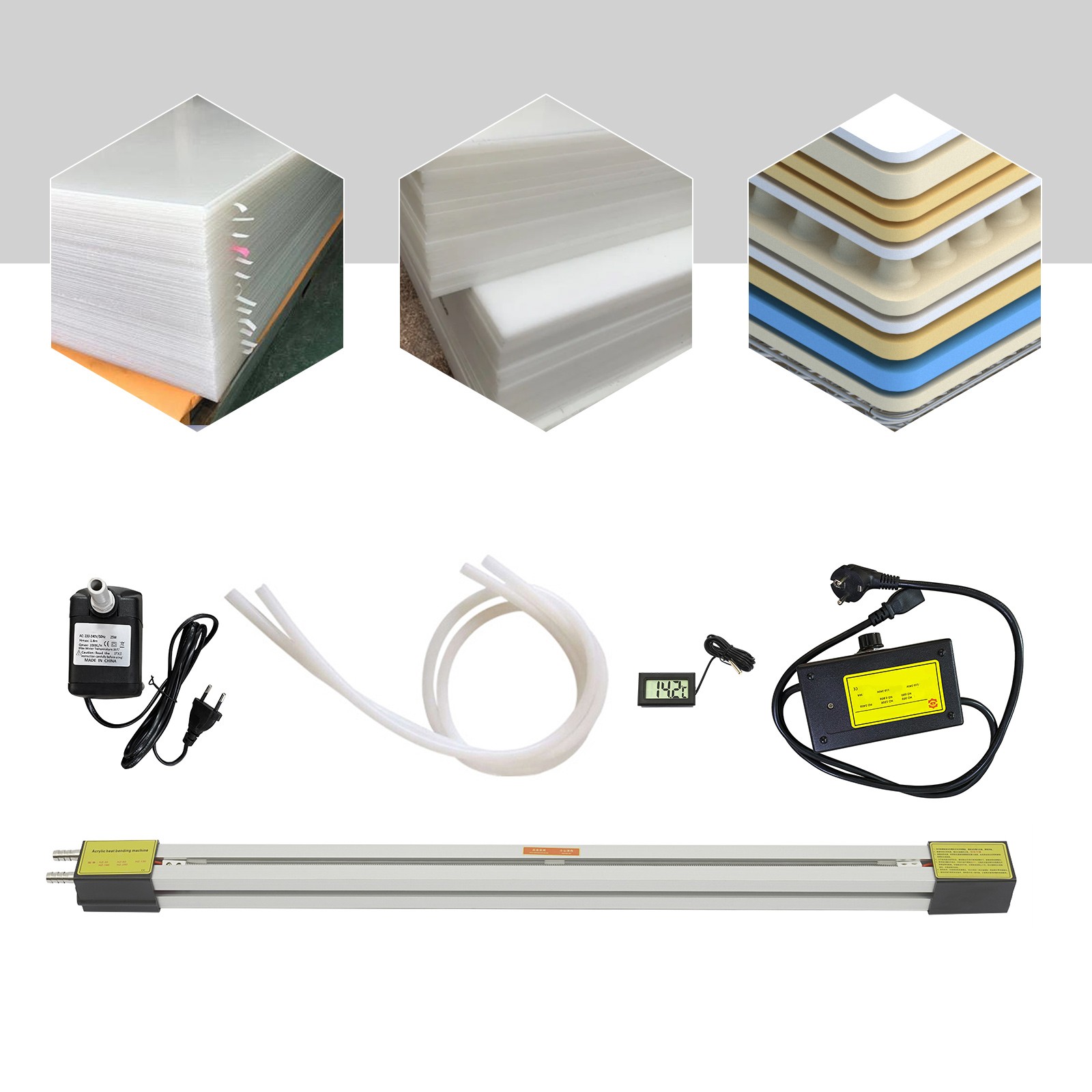 110V Bending Machine, Plastic Bending Tool 1mm-6mm Thickness for Sign Making